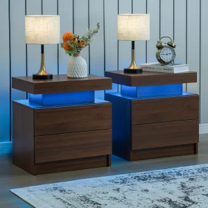 Cubehom Nightstand Set of 2 LED