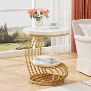Tribesigns Marble Side Table
