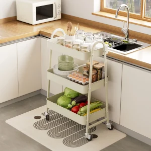 3-Tier Rolling Kitchen Cart