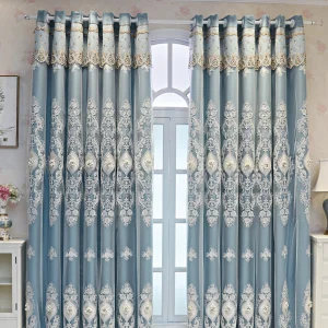 Luxury Embroidered Blackout Curtain Panel